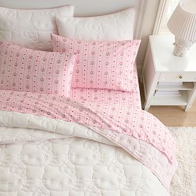 Hello Kitty&reg; Organic Heart & Bow Sheet Set