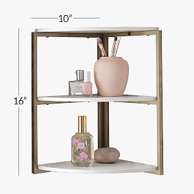 Glam Corner Shelf (10"x16")
