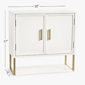 Glam Wall Storage Cabinet (18"x17")