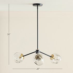 Three Globe Chandelier (29")