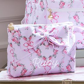 LoveShackFancy Floral Heart Accessories Pouch