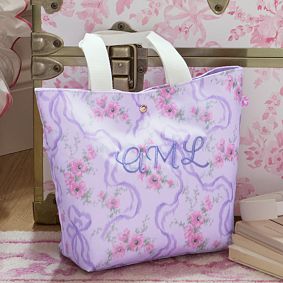 LoveShackFancy Lavender Fete de Leau Colby Lunch Tote