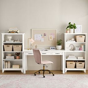 Hampton Writing Desk &amp; Bookcase Set (117")