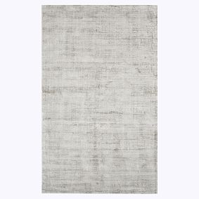 Open Box: Solid Viscose Rug, 7' x 10' - Light Gray