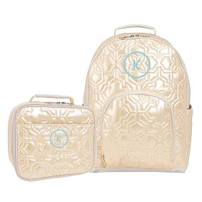 Kendra Scott Quilted Backpack &amp; Cold Pack Lunch Box Bundle, Set of 2