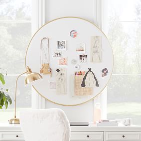 Metal Framed Round Pinboard (36")