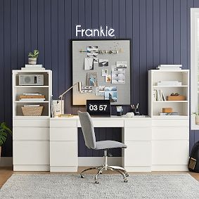 Bowen Smart Storage Desk &amp; Bookcase Set (98")