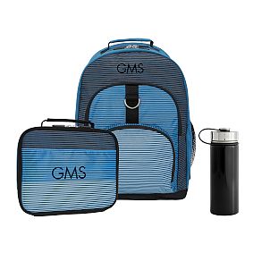 Gear-Up Newport Color Block Backpack &amp; Cold Pack Lunch Bundle, Set of 3