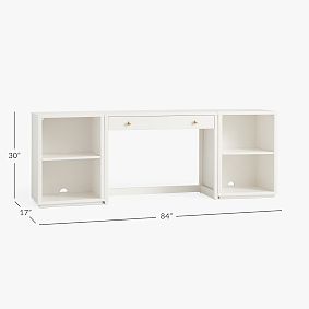 Keaton Writing Desk &amp; Bookcase Set (84")