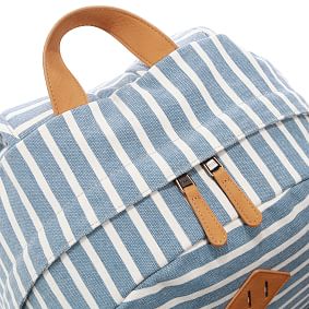 Northfield Light Blue Stripe Recycled Backpacks