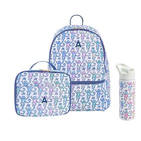Colby Roller Rabbit Disco Monkey Backpack &amp; Cold Pack Lunch Bundle, Set of 3