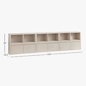 Costa 6-Cube Organizer with Drawers (120")
