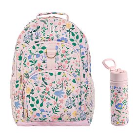 Rifle Paper Co. Bramble Fields Pink Backpack &amp; Water Bottle Bundle