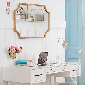 Scallop Gold Leaf Mirror