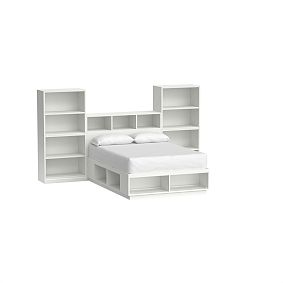 Stack Me Up Storage Bed &amp; Cubby Bookcase Tower Set