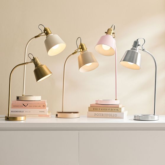 Taylor Wireless Charging Task Lamp with USB (21")