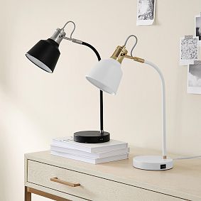Mini Taylor Desk Lamp with USB Port (18")