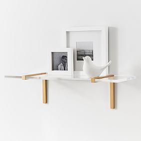 Acrylic &amp; Metal Shelving (24"-32")