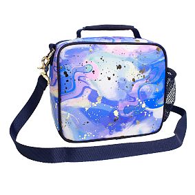 Gear-Up Color Flow Gold Metallic Deep Blue Cold Pack Lunch Box