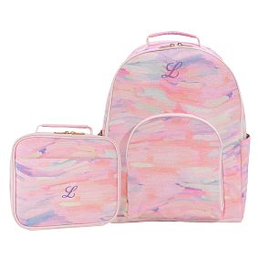 Gear-Up Coral Waves Backpack &amp; Cold Pack Lunch Box Bundle, Set of 2