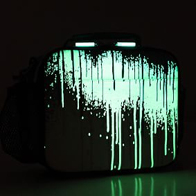 Gear-Up Drip Painting Blue Glow-in-the-Dark  Lunch Boxes