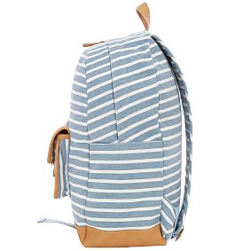 Northfield Light Blue Stripe Recycled Backpacks