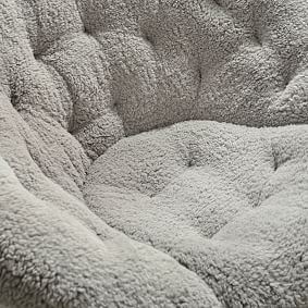 Sherpa Light Gray Hang-A-Round Chair