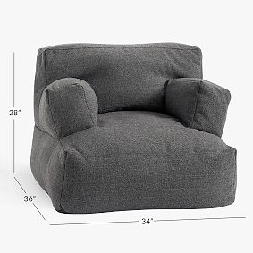 Tweed Charcoal Eco Lounger