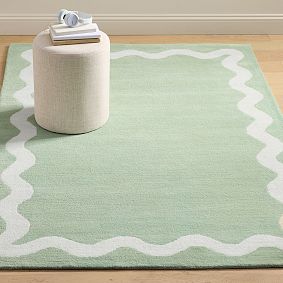 Wiggle Border Rug