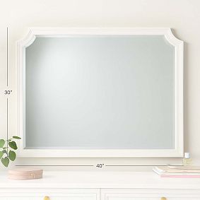 Auburn Scallop Over-the-Dresser Mirror (40&quot;x30&quot;)