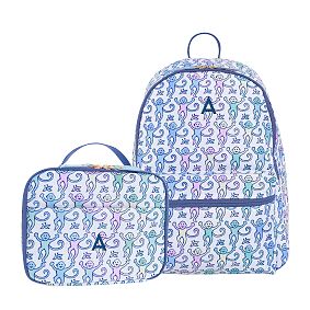 Colby Roller Rabbit Disco Monkey Backpack &amp; Cold Pack Lunch Box Bundle