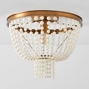 Glass Beaded Flush Mount (14")