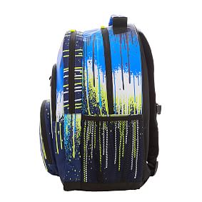 Gear-Up Drip Painting Blue Glow Backpack | Pottery Barn Teen display picture 2