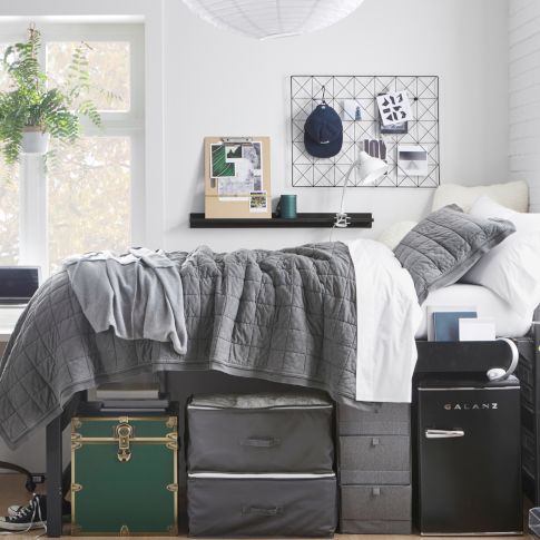 Next-Level Neutrals Dorm Room