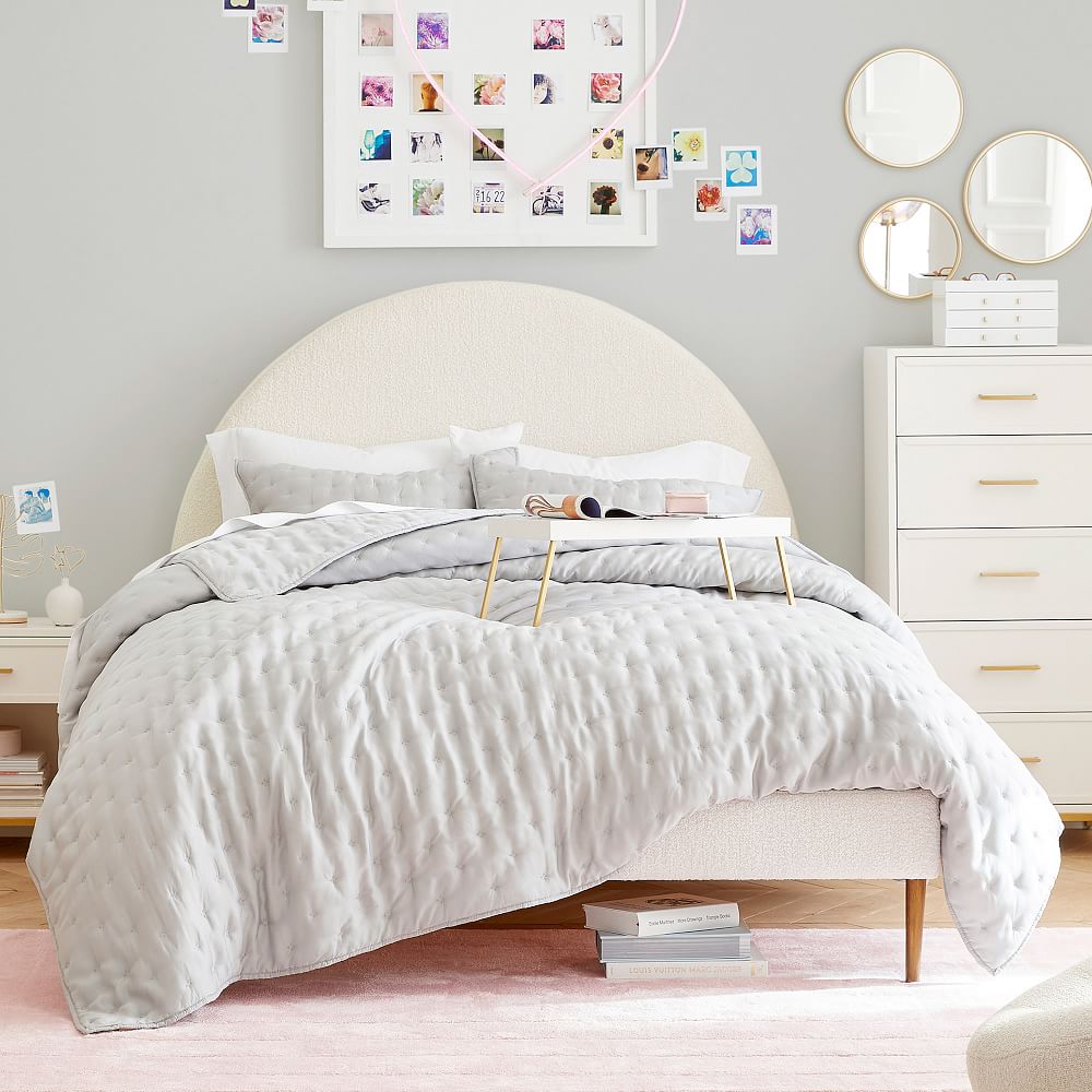 PB Teen Luna Upholstered Platform Bed