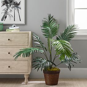 Faux Potted Palm Tree
