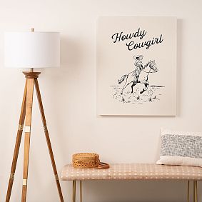 Howdy Cowgirl Art