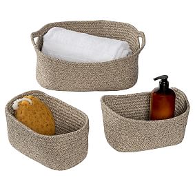 Nested Texture Baskets, Set of 3