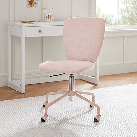Performance Heathered Basketweave Carey Swivel Desk Chair