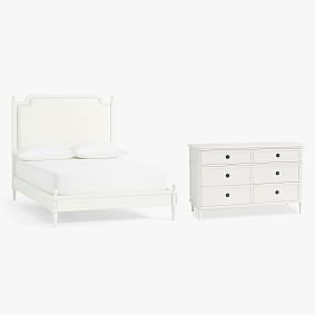 Colette Classic Bed &amp; 6-Drawer Dresser Set