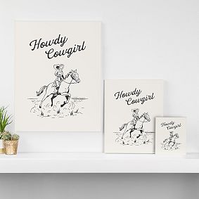Howdy Cowgirl Art