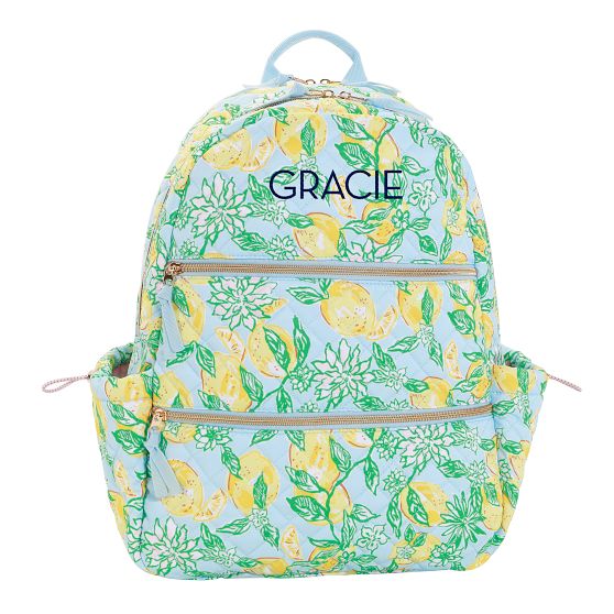 Lilly Pulitzer Quilted Make Lemonade Backpack | Pottery Barn  display picture 3