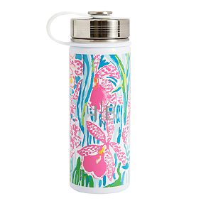 Lilly Pulitzer Via Flora Backpack and Slim Water Bottle Bundle