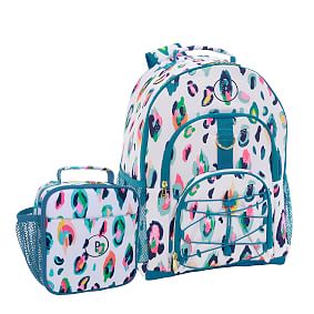 EttaVee Gear-Up Leopard  Backpack &amp; Classic Lunch Box Bundle, Set of 2