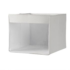 Gray Clear Front Closet Storage Bin