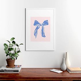 Big Blue Bow Art