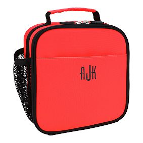Gear-Up Neon Red Solid  Lunch Box