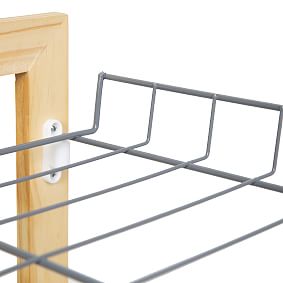 Wood &amp; Metal Storage Shelf