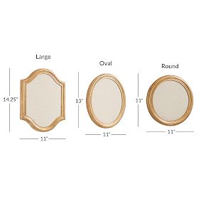 Framed Mini Pinboards, Set of 3