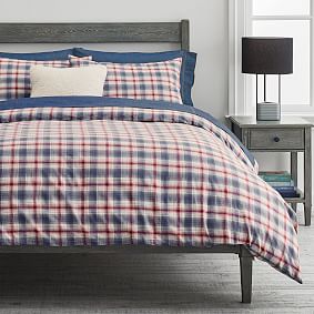 Wrangler® Plaid Organic Duvet Cover